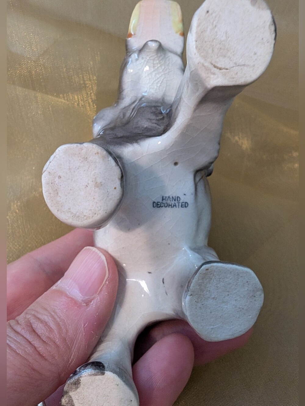 Set of 2 Elephants. White And Grey Both Porcelain - Picture 11 of 11